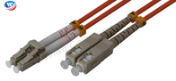 LC UPC SC UPCの繊維光学のDX OM1繊維パッチ ケーブルをパッチ・コード