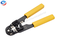 黄色いイーサネット ケーブルの圧着工具のステンレス鋼OEM